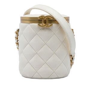 Pre-Loved Chanel Mini Quilted Lambskin Crown Box Bag
